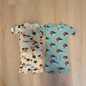Hanna Andersson Kids Pajama Sets - Disney Moana and Rainbows - size 4